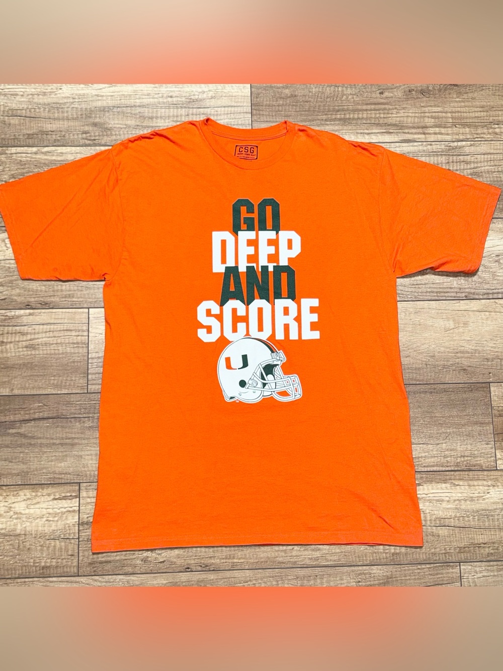 University of Miami Hurricanes Football Champs Sports Gear CSG T Shirt Mens XL